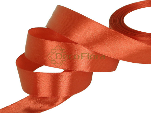 Лента атласная 4cm*20м - 1100 - светло-терракотовый